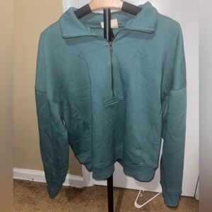 Universal Thread Cropped Zip-Up Sweatshirt